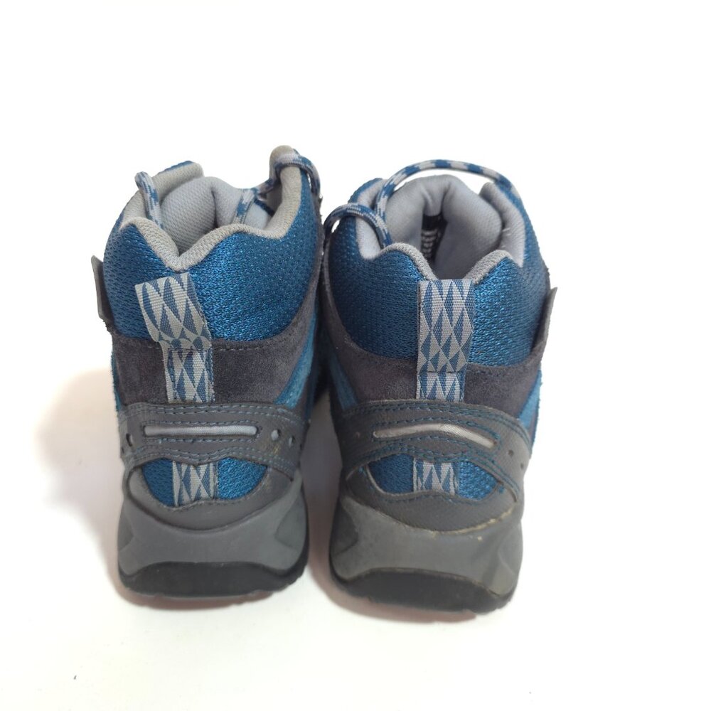 LL Bean Kids Trail Model 3 Waterproof Hiking Boots Blue Suede Mesh Size 5 - Picture 6 of 10